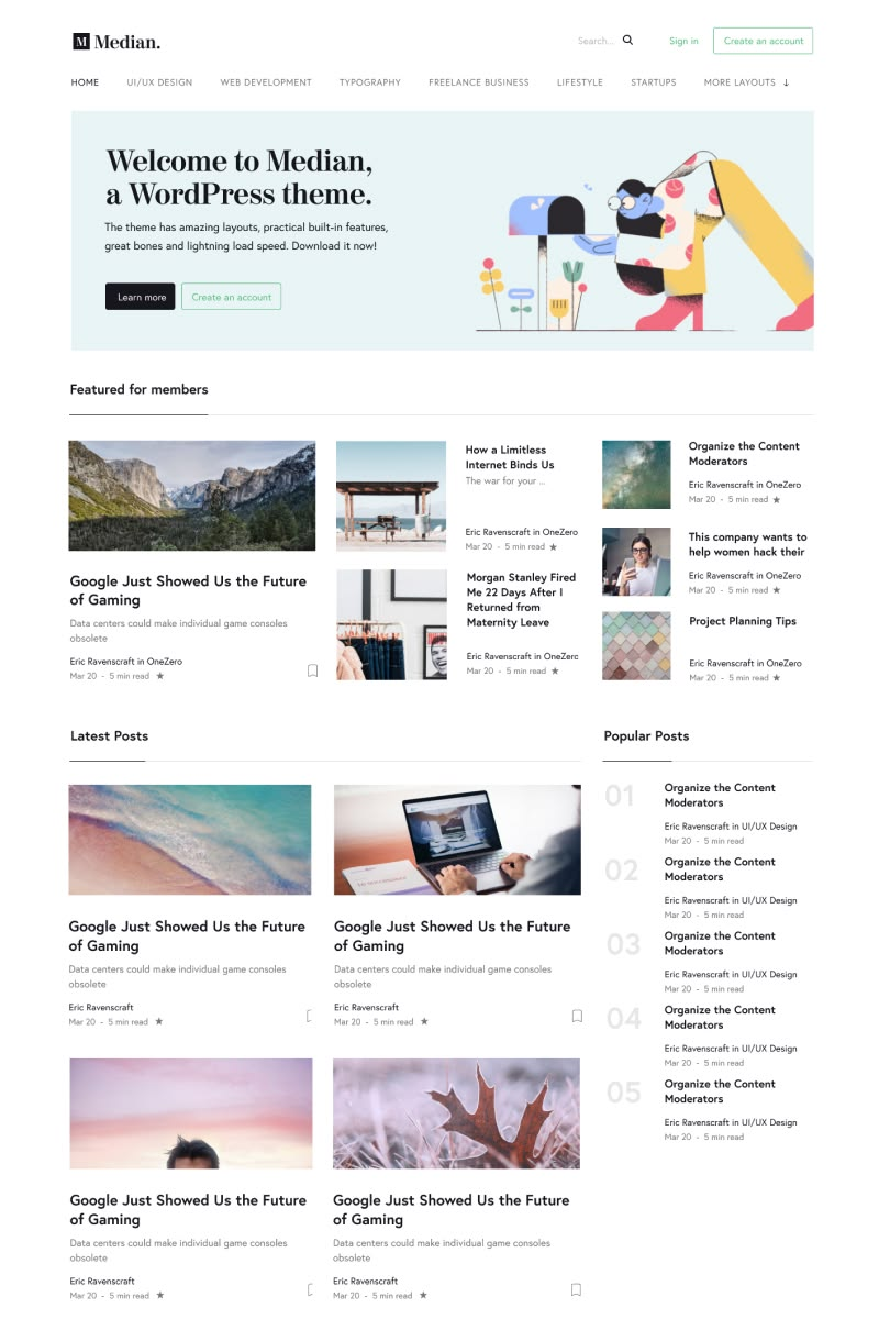Modern Blogging Platform