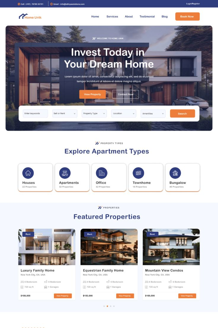Real Estate Property Listing System